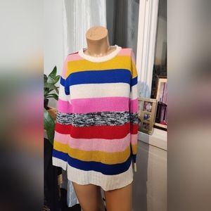 Colorful Striped Women's Sweater